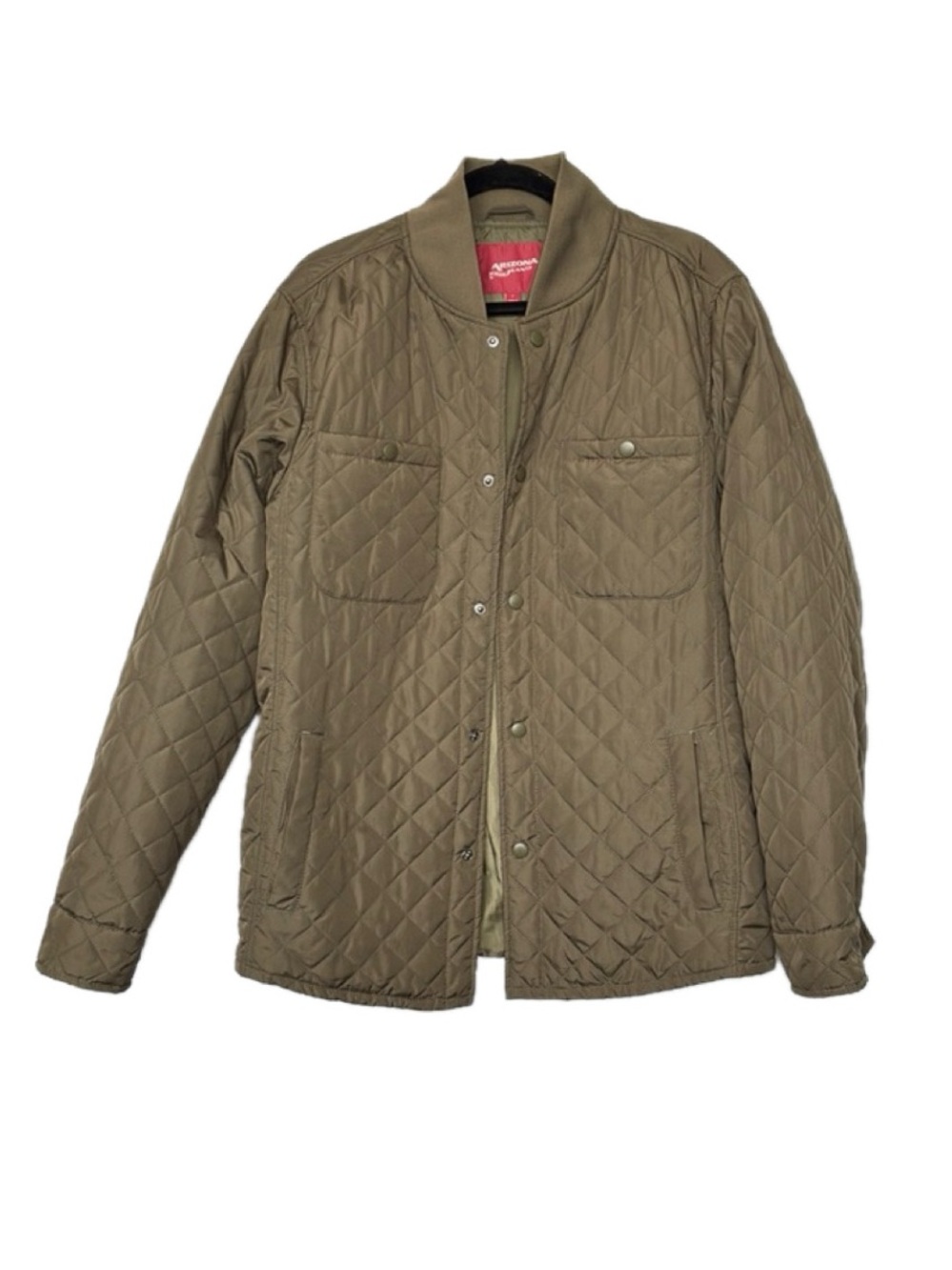 Arizona Jean Company Quilted Brown Lightweight Shirt Jacket
